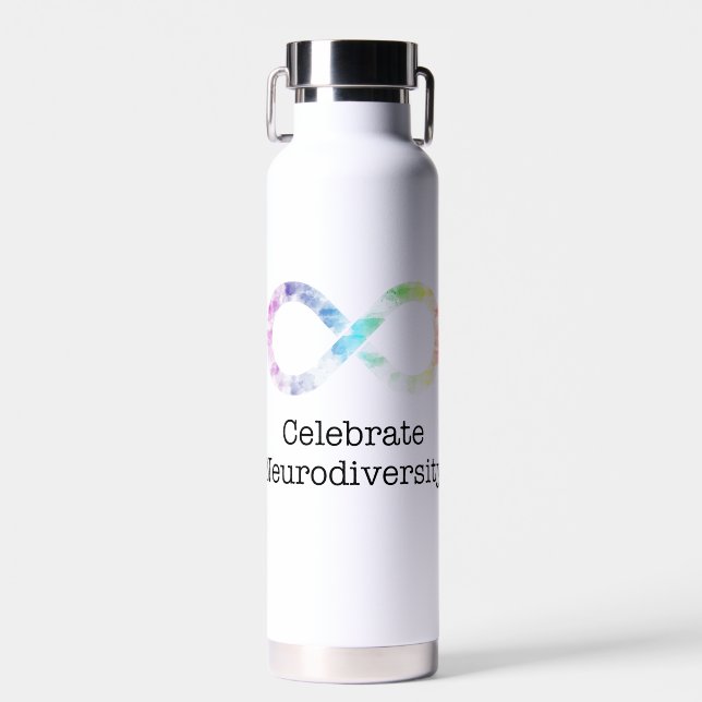 Feierliche Neurovielfalt Trinkflasche (Vorne)