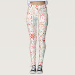 Feierliche Pastel Frohe Weihnachtsfeiertage Leggings<br><div class="desc">Feierliche Weihnachtsfeiertage Custom Leggings *Teil einer Kollektion Festliches Weihnachten Hübsch Birdie Holiday Aufkleber. Rot,  Weiß,  Minzrosa und Pastellfarben,  hell und glücklich. Christbaumvögel,  Herz,  Beeren,  Sterne.</div>
