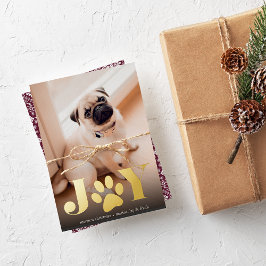 Feierliche Paws | FOTO Folien Feiertagskarte