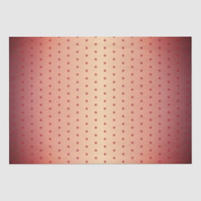 Feierliche Red Metallic Snowflake Muster Weihnacht Seidenpapier (Vorderseite)