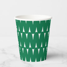 Feierliche Retro Bright Green Wavy Lines Weihnacht