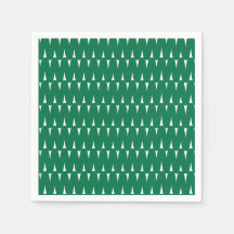 Feierliche Retro Bright Green Wavy Lines Weihnacht