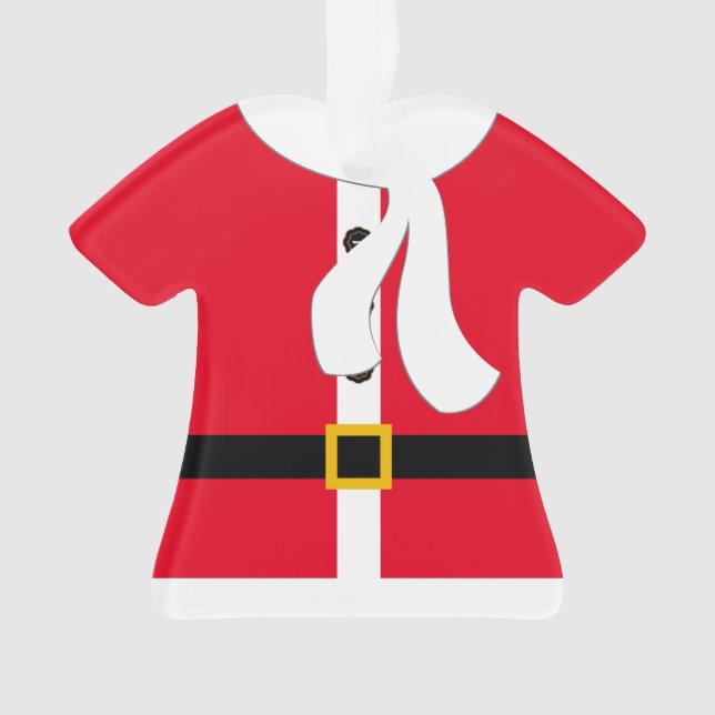 Feierliche Rote Weihnachtsfeier Personalisierte We Ornament (Vorderseite)