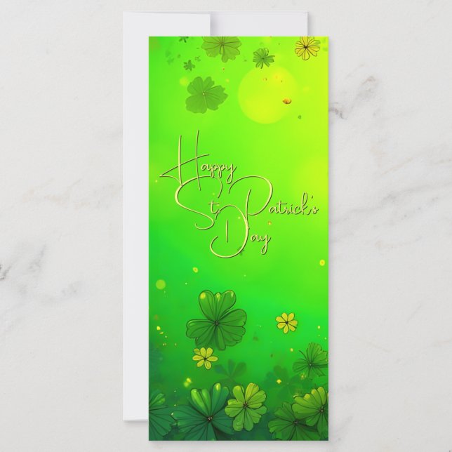 Feierliche St. Patrick's Day Gruß (Vorderseite)