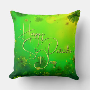 Feierliche St. Patrick's Day Gruß Kissen