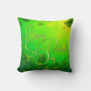 Feierliche St. Patrick's Day Gruß Kissen