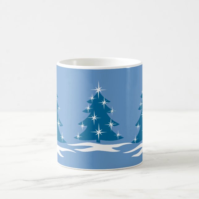 Feierliche Tasse Kaffee Cup Festivals Blauer Weihn (Mittel)