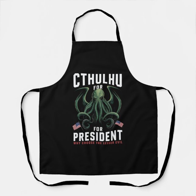 Feierliche Wahlen 2024 Cthulhu für den Präsidenten Schürze (Vorderseite)