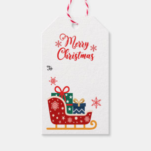 Feierliche Weihnachten Geschenkanhänger