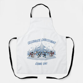 Feierliche Weihnachten kommen Schürze
