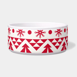 Feierliche Weihnachten nahtlos Muster. Napf