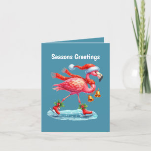 Feierliche Weihnachten rosa Flamingo Strand indivi