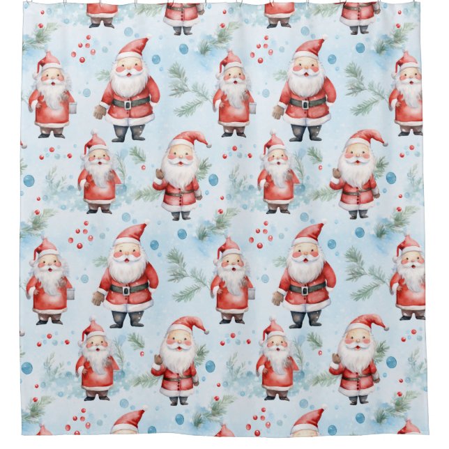 Feierliche Weihnachtsfeier Duschvorhang (Vorderseite)