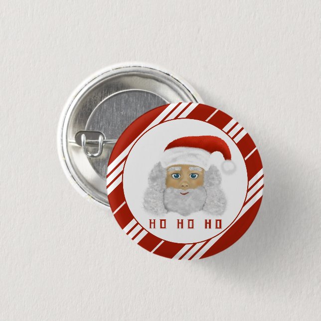 Feierliche Weihnachtsfeier HO HO Weihnachten Button (Vorne & Hinten)