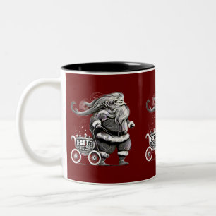 Feierliche Weihnachtsfeier Reiten mit Veranstaltun Zweifarbige Tasse