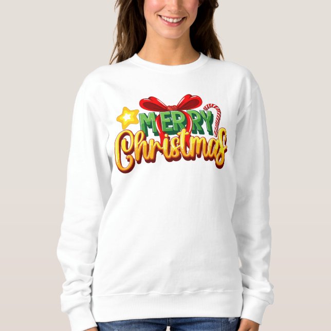 Feierliche Weihnachtsfeiertage 2025 Sweatshirt (Vorderseite)