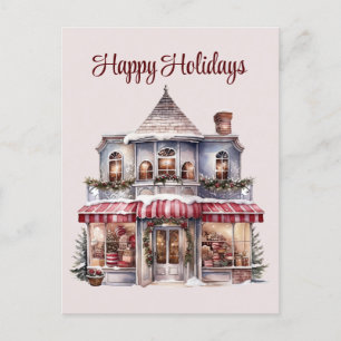 Feierliche Weihnachtsfeiertage Feiertagspostkarte