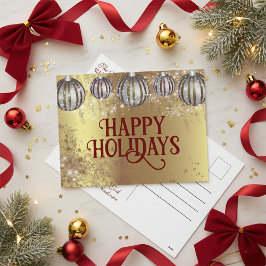 Feierliche Weihnachtsfeiertage Feiertagspostkarte