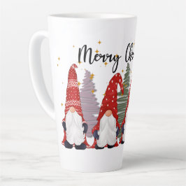 Feierliche Weihnachtsfeiertage Gnome Latte Tasse