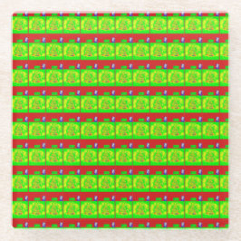 Feierliche Weihnachtsgeschichte "Merry" Glasuntersetzer