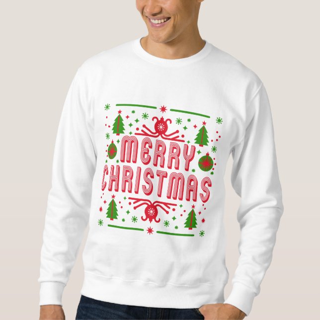 Feierliche Weihnachtsmagie Sweatshirt (Vorderseite)