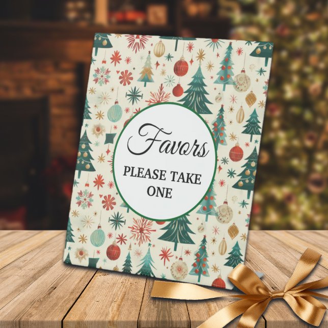 Feierliche Wintermusterfavoriten Sockelschild (Von Creator hochgeladen)