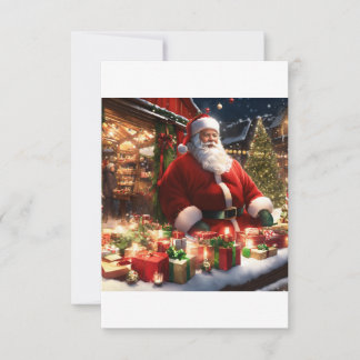 Feierliche Wünsche: Eine Weihnachtskarte-Boutique Dankeskarte