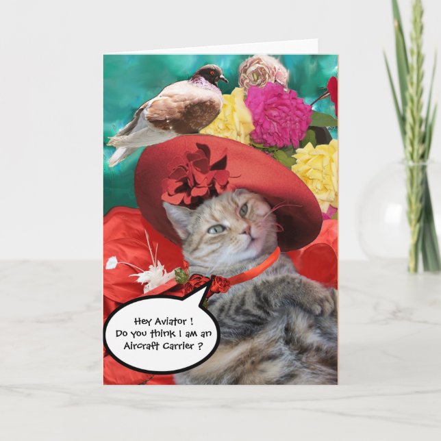 FEIERLICHER CAT-PRINZESTATUS, ROTER HAT MIT SCHWEI KARTE (Vorderseite)