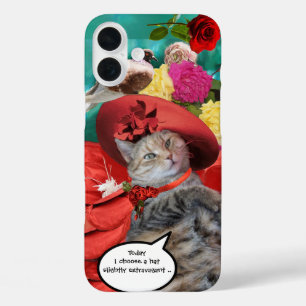 FEIERLICHER CAT-PRINZESTATUS, ROTER HAT MIT SCHWEI TITLE_SEO2