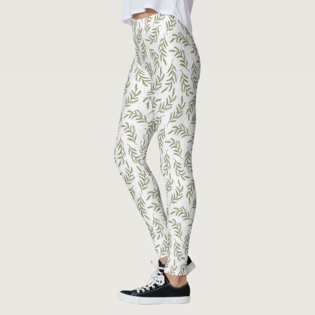 Feierlicher Cypress Pattern Urlaub Leggings (Links)