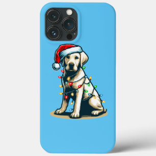 Feierlicher Feiertag Labrador Hund mit Weihnachtsl Case-Mate iPhone Hülle