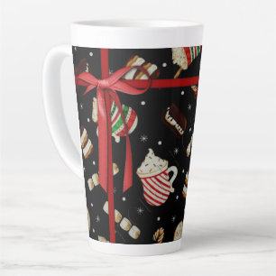 Feierlicher Feiertagskaffee Milchtasse