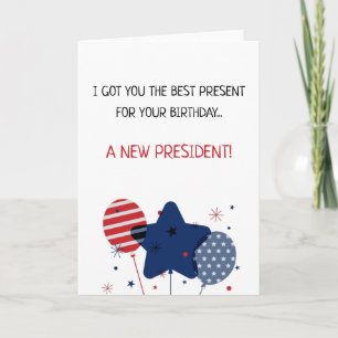 Feierlicher Geburtstag des Präsidenten Amerikas Karte