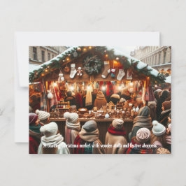 Feierlicher Marktzauber Postkarte