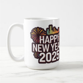 Feierlicher Morgen: Gute Neujahrsfeier 2025 Tasse