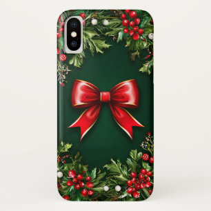 Feierlicher Roter Bow mit lebendiger Urlaubsatmosp Case-Mate iPhone Hülle