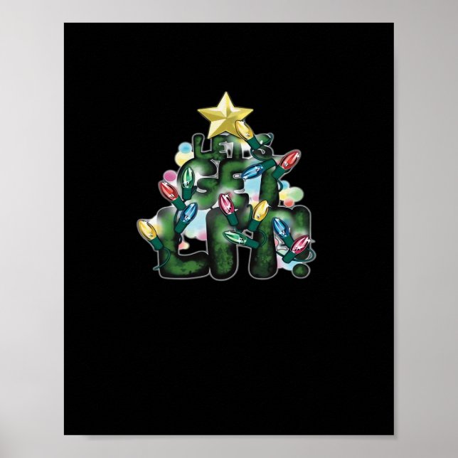 Feierlicher Spaß - Lasst uns dieses Weihnachtsklas Poster (Vorne)