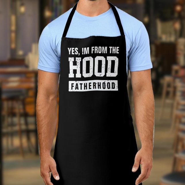 Feierlicher Tag der Vaterschaft Schürze (Funny Hood Fatherhood Father's Day Apron)