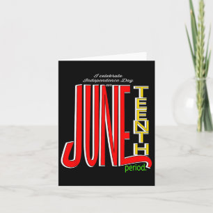 Feierlicher Unabhängigkeitstag am 19. Juni Karte