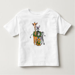 Feierlicher Urlaub Giraffe, Zebra, Tiger Kleinkind T-shirt