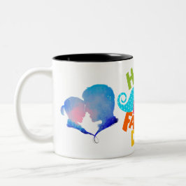 "Feierlicher Vater: Einzigartige Geschenke für den Zweifarbige Tasse