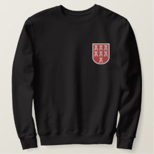 Feierliches Erbe mit Elegance: Siebenbürtig Besticktes Sweatshirt