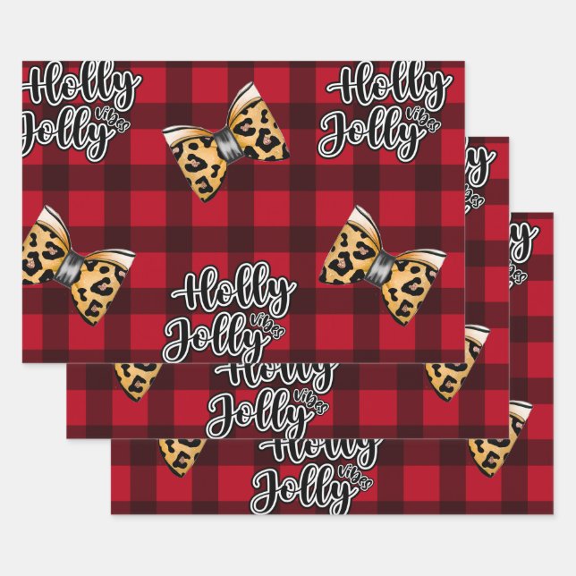 Feierliches Geschenk Wrap für den Urlaub Geschenkpapier Set (Set)