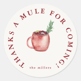 Feierliches Getränk Vielen Dank Sticker