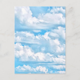 Feierliches Glück - Hintergrund sonnige Wolken Postkarte