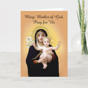 Feierlichkeit der Mutter Gottes mit Jesus Karte
