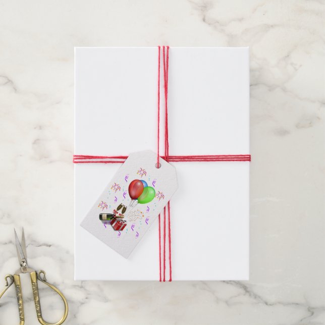 Feierlichkeiten Geschenkanhänger (Mit Garn)