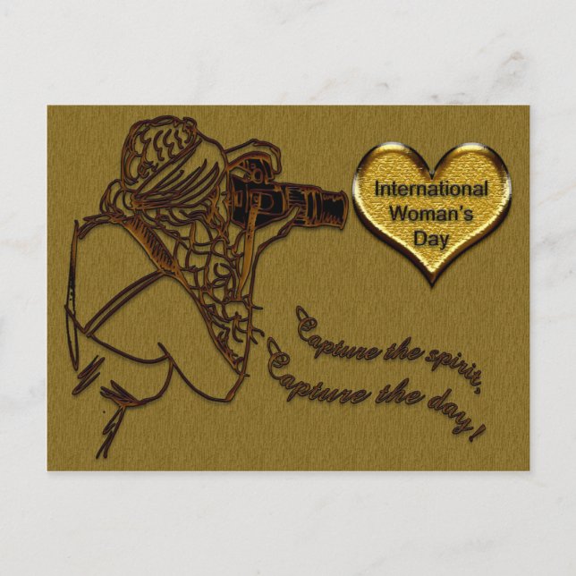 Feierlichkeiten - Internationaler Frauentag Postkarte (Vorderseite)