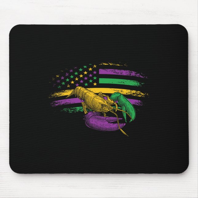 Feierlichkeiten Karneval Parade Us Flag Crawfish M Mousepad (Vorne)