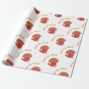 Feierlichkeiten zu dieser Türkei Geschenkpapier